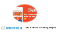Cara Buat Live Streaming Shopee