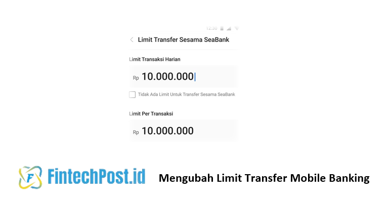 Mengubah Limit Transfer Mobile Banking